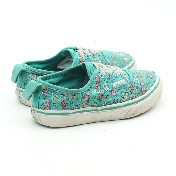 Vans Little Girls Green Lace Up Sneakers - Picture 8 of 11